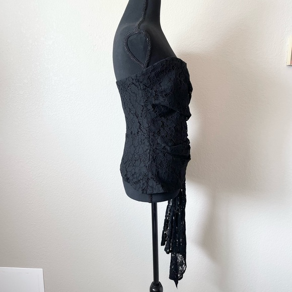 Anthropologie Mare Mare Corseted Lace long asymmetrical Tube Top - Picture 7 of 14